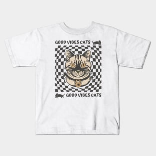 Good Vibes Cats Kids T-Shirt
